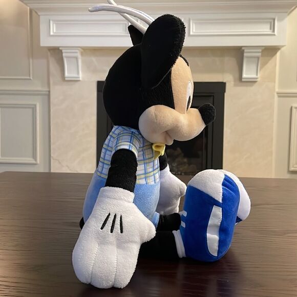 Disney Minnie & Mickey Mouse Plush Stuffed Easter Bunny Costume Pink 15” & 22” - Picture 9 of 12